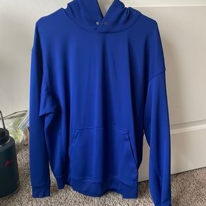 Relaxed-Fit Training Hoodie, Larkspur Blue